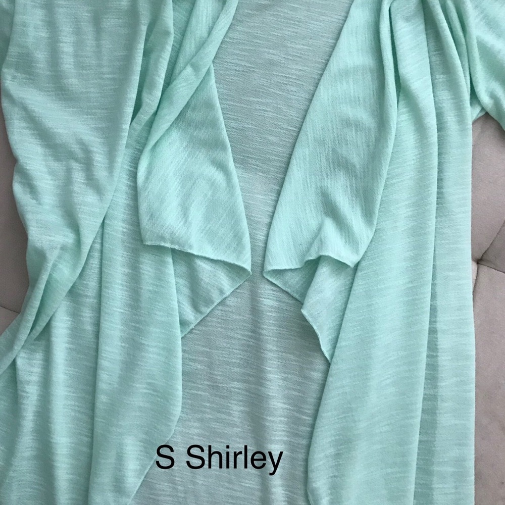 BNWOT S mint kimono cardigan lularoe Shirley - Picture 7 of 9